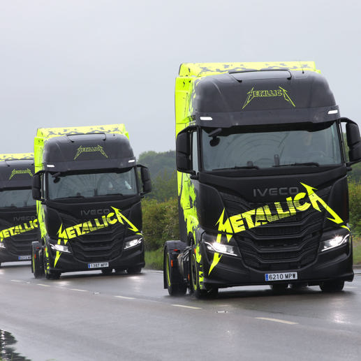 IVECO's « multi-brandstof vloot » start de Europese etappe van de Metallica M72 World Tour